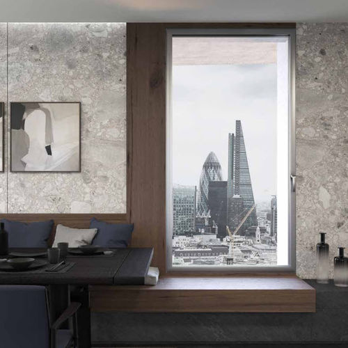 Aluminiumfenster - NC 75 STH HES LUX - METRA Building - Flügel / mit Doppelverglasung / dreiflügelig