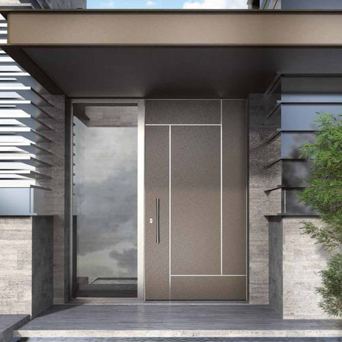 Eingangstür - NC 90 HES DS - METRA Building - Aluminium / einflügelig / modern