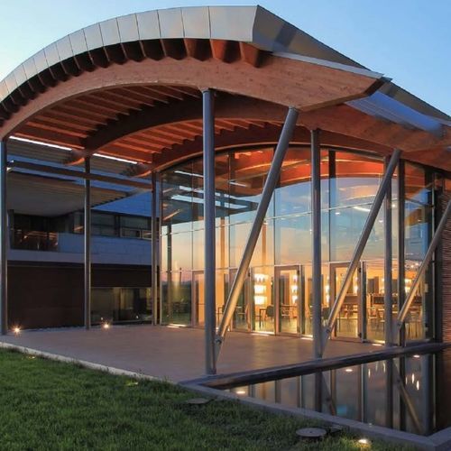 Paneel-Vorhangfassade - POLIEDRA SKY 60 CW - METRA Building - aus Aluminium und Glas / aus Metall und Glas / Dekor
