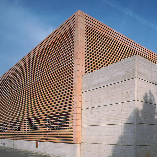 Terrakotta-Sonnenschutzlamelle - DOGA PIANA ALLEGGERITA  - Manetti Gusmano & figli - Sannini Impruneta - für Fassaden / horizontal / stationär