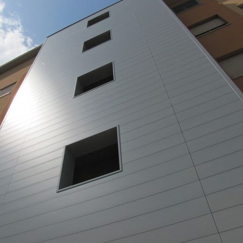 Paneel-Fassadenverkleidung - XLINE - PROMOCLAD - Aluminium / glatt / Grossformat