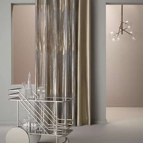 Möbelstoff - SCALA - NYA NORDISKA - Streifenmuster / Polyester / transparent