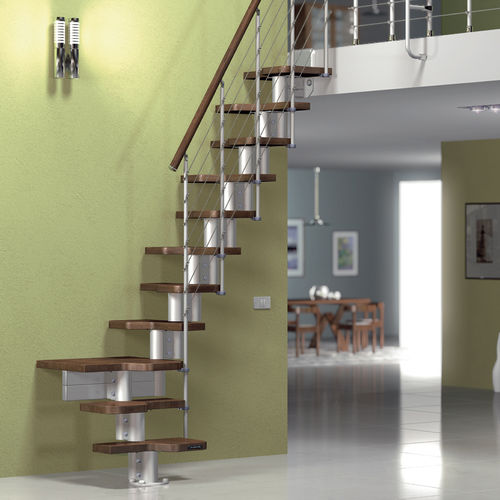Viertelgewendelte Treppe - DIXI - Mobirolo - Metallstruktur