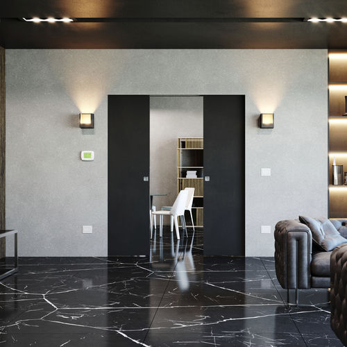 Tür für Innenbereich - ABSOLUTE ENERGY: DOUBLE DOOR - Ermetika - Holz / Schiebe / modern