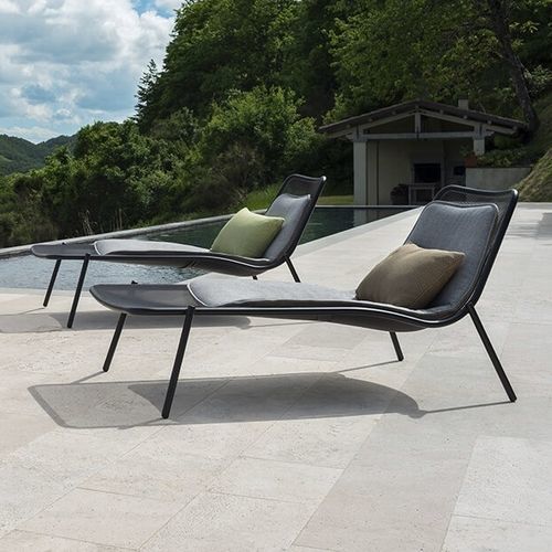 Moderne Sonnenliege - Round - EMU - Stoff / Stahl / für Gewerbegebrauch
