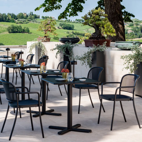 Moderner Stuhl - Café - EMU - für den Innenraum / für Außenbereich / Stahl