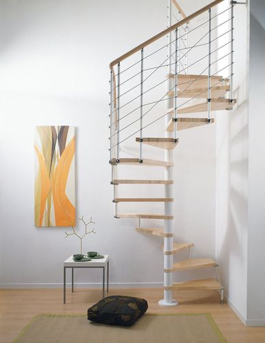Wendeltreppe - PIXIMA : CUBE LINE - FONTANOT - ALBINI & FONTANOT - Holzstufen / mit Metallstruktur / modern