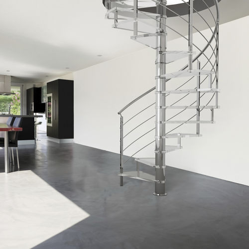 Wendeltreppe - LAFONT : SPIRA - FONTANOT - ALBINI & FONTANOT - Glasstufen / mit Edelstahlstruktur / modern