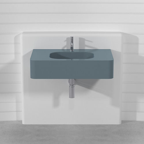 Wand-Waschbecken - MINI - Technova S.r.l. - Pietraluce® / individuell gestaltbar / rechteckig