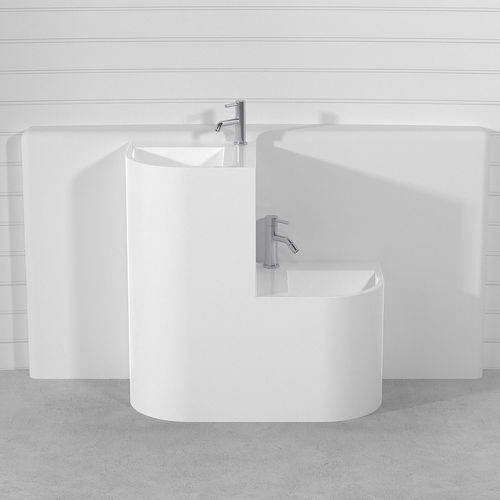 Bodenstehendes Waschbecken - ALL  - Technova S.r.l. - Pietraluce® / individuell gestaltbar / 1-Loch