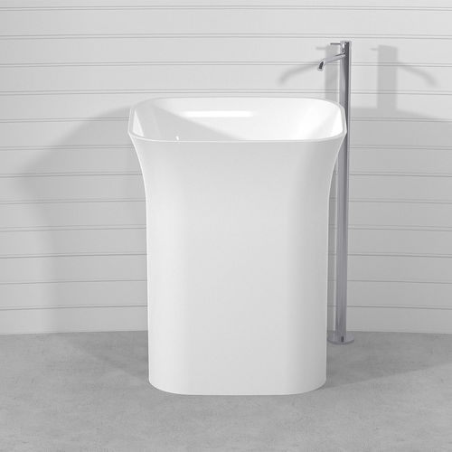 Bodenstehendes Waschbecken - BLUMA  - Technova S.r.l. - Pietraluce® / individuell gestaltbar / zweifarbig
