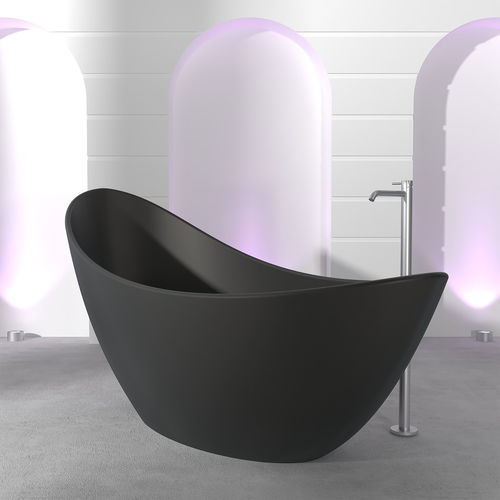 Ovale Badewanne - LUNA - Technova S.r.l. - freistehend / für Wohnungen / Pietraluce®