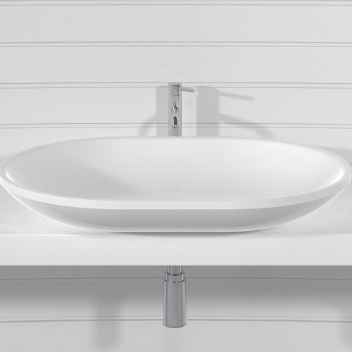 Aufsatzwaschbecken - CONCA - Technova S.r.l. - Pietraluce® / individuell gestaltbar / zweifarbig