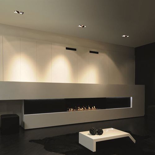 Gaskamin - LUNA DIAMOND 1600H - M-Design - Einbau / Einseitig / geschlossene Feuerstelle