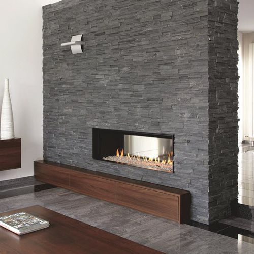 Gaskamin - LUNA DIAMOND 1300 DH - M-Design - Einbau / doppelseitig / geschlossene Feuerstelle