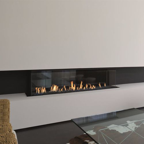 Gaskamin - LUNA DIAMOND 1600 DC - M-Design - Einbau / mit 3 Sichtseiten / geschlossene Feuerstelle
