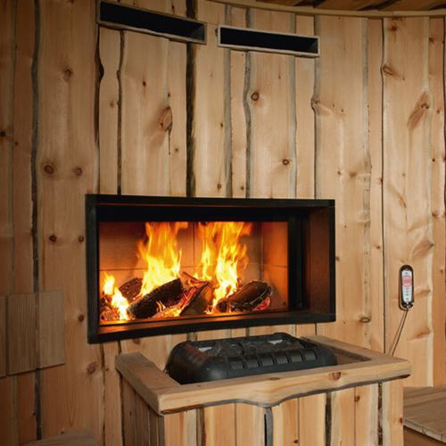 Holzkamin - LUNA DIAMOND 850H - M-Design - Gas / Einbau / Einseitig