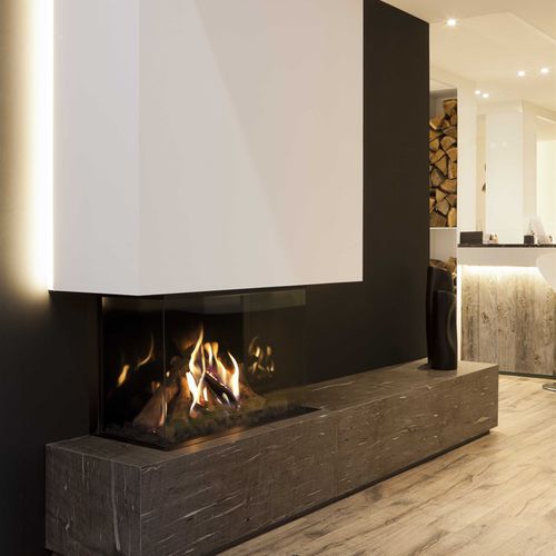 Gaskamin - TRUE VISION 850DC - M-Design - wandmontiert / Einseitig / geschlossene Feuerstelle