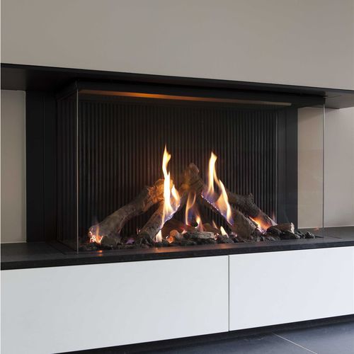 Gaskamin - TRUE VISION 1050DC - M-Design - wandmontiert / Einseitig / geschlossene Feuerstelle