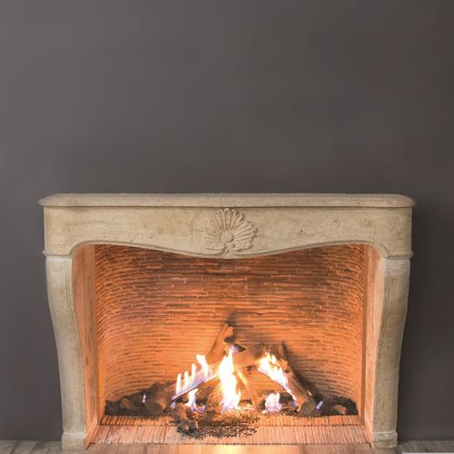 Gaskamin - RUSTICA LARGE , XLARGE & MEDIUM - M-Design - bodenstehend / Einseitig / offene Feuerstelle