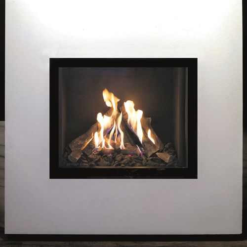 Gaskamin - VENUS 730 / VENUS 850 - M-Design - wandmontiert / Einseitig / geschlossene Feuerstelle
