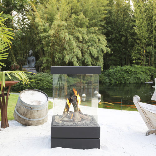 Gaskamin - CUBE 500 AND 600 - M-Design - freistehend / Insel / Zentral