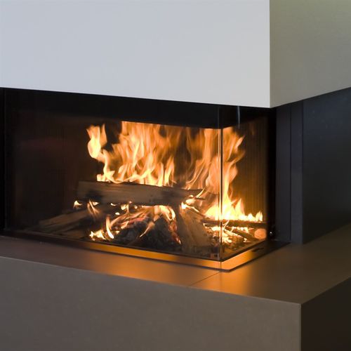 Holzkamin - LUNA DIAMOND 1100 CL/CR - M-Design - Einbau / Ecken / geschlossene Feuerstelle