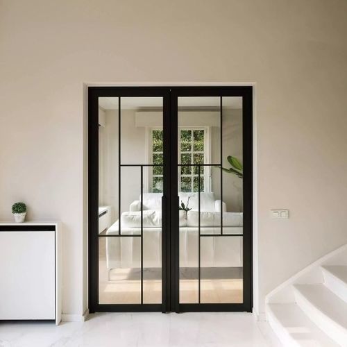 Tür für Innenbereich - STEEL LOOK  - ANYWAY DOORS - Aluminium / einflügelig / drehend