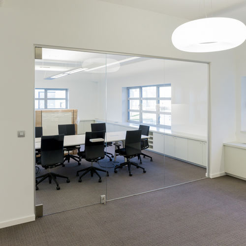 Abnehmbare Trennwand - ANYWAY DOORS - Glas / Büro / transparent