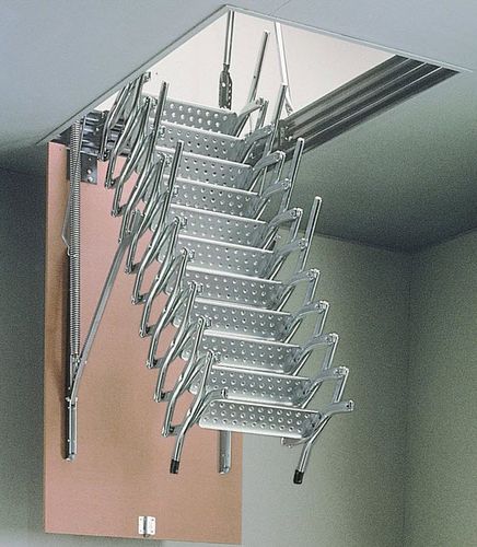 Einschubleiter für Dachboden - ZX - SK SYSTEME - Falten / Stahl