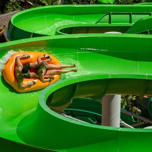 Drehende Rutsche - OPEN FLUME - WhiteWater - für Aquapark