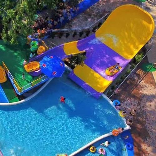Gerade Rutsche - MINI BOOMERANGO™ - WhiteWater - für Aquapark