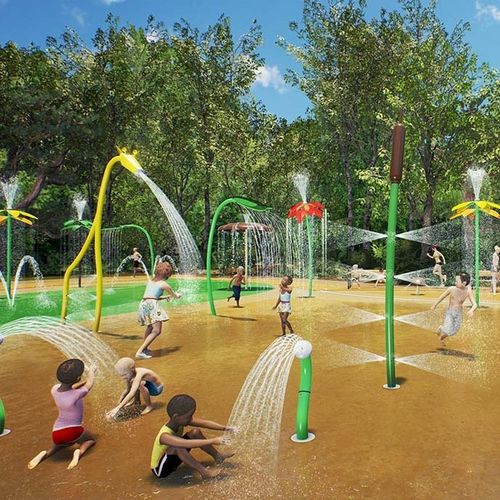 Spielplatzgerät für Aquapark - AQUASPLASH - WhiteWater - Edelstahl