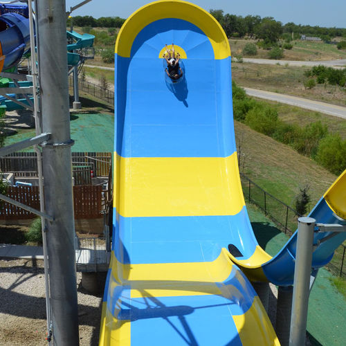 Gerade Rutsche - BOOMERANGO™ - WhiteWater - für Aquapark / Mehrfach / mit Schwimmreifen
