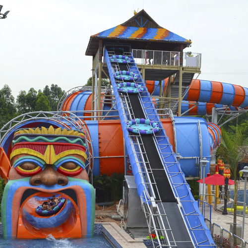 Gerade Rutsche - PYTHON - WhiteWater - für Aquapark / rohrförmig / Mehrfach