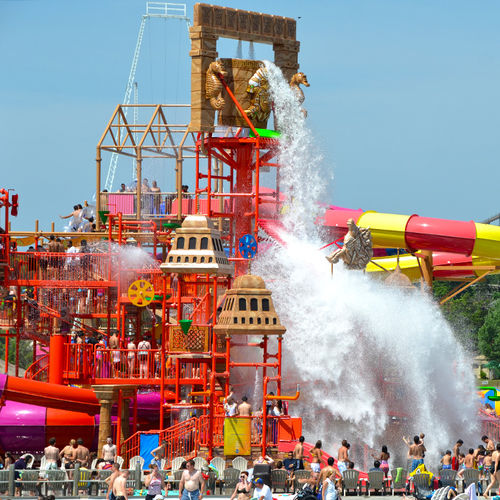 Spielplatzgerät für Aquapark - RAINFORTRESS - WhiteWater - Holz / Kunststoff / modular