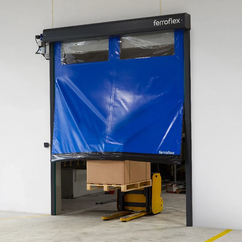 Rolltor aus Metall / für Ladenbau - R&Aacute;PIDA AUTORREPARABLE - Manusa - für Parkplätze / für Lagerung / für Supermärkte