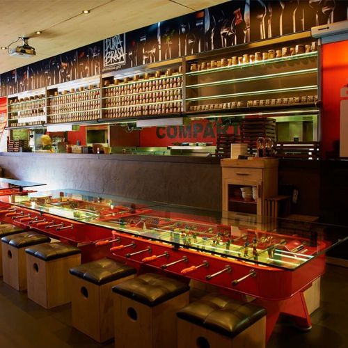 Moderner Tischfußball - RS#  - RS LIFE - für Restaurants / für Privatgebrauch / Glas