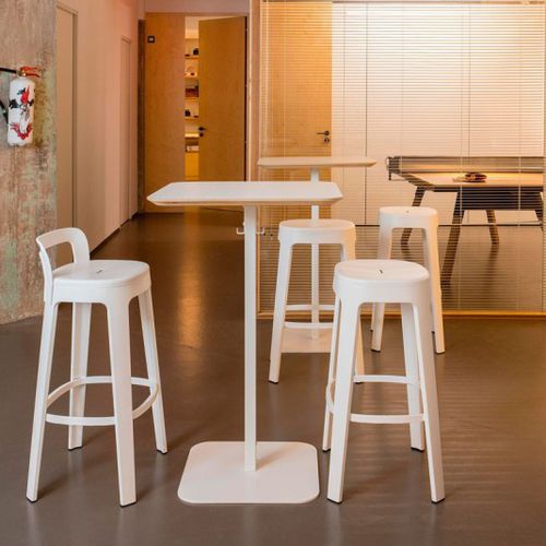 Moderner Barhocker - OMBRA - RS LIFE - Eiche / Nussbaum / Iroko
