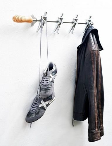 Wandmontierter Garderobenständer - WALL CHAMPIONS - RS LIFE - originelles Design / Stahl / Aluminium