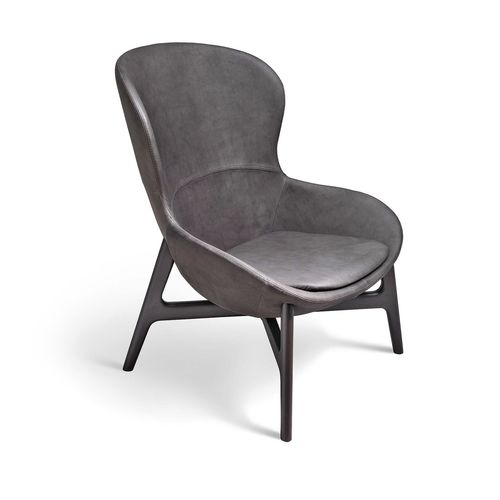 Moderner Sessel - ROUND - Ditre Italia - Leder / Stoff / Metall