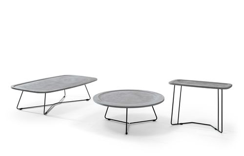 Moderner Couchtisch - VERVE - Ditre Italia - Holz / Metall / rechteckig