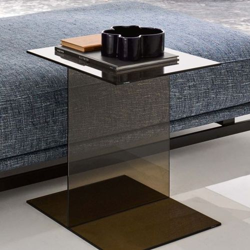 Moderner Couchtisch - ST.GERMAIN - Ditre Italia - Holz / Glas / rechteckig