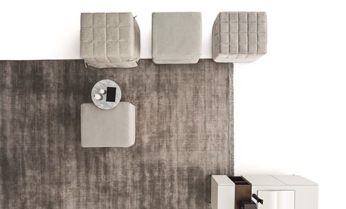Modernes Sitzkissen - POUFF LETTO - Ditre Italia - Stoff / Kunstleder / Bett