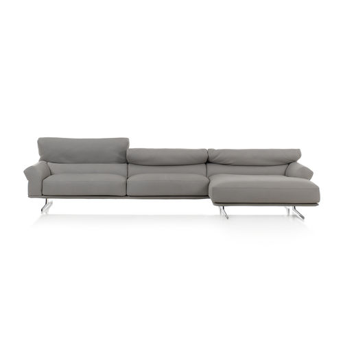 Modulsofa - MARGOT A - cierre - modern / Leder / schrägstellbar
