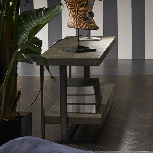 Moderner Konsolentisch - BELLE ÉPOQUE - cierre - Metall / Leder