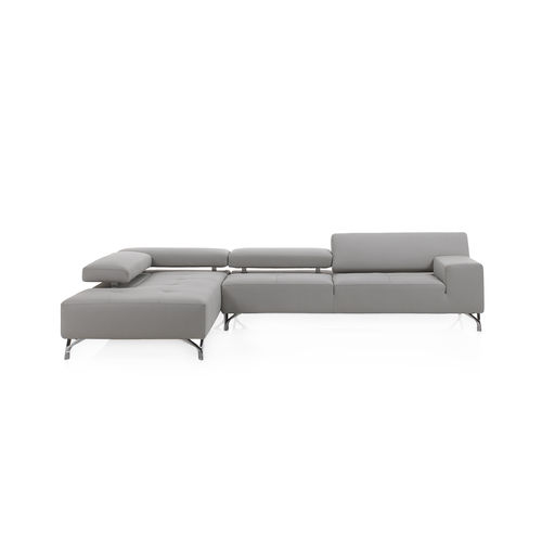 Modulsofa - MIAMI - cierre - modern / Leder / schrägstellbar