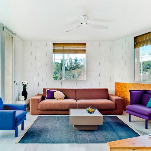Modulsofa - ELEVA - SANCAL - modern / Stoff / Leder
