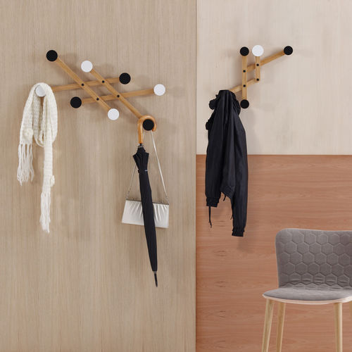 Wandmontierter Garderobenständer - PAULI - SANCAL - modern / Holz