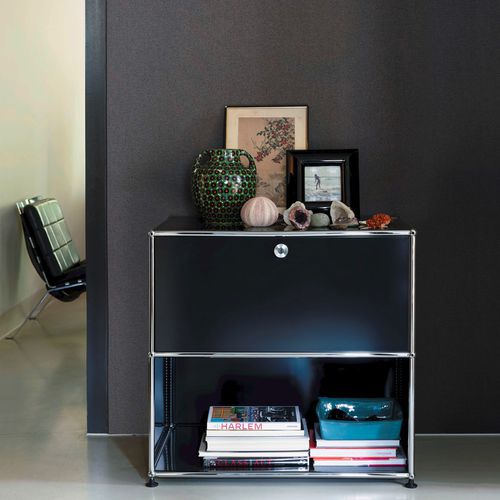 Moderner Beistelltisch - USM Haller - USM Modular Furniture - Metall / Gestell aus Metall / rechteckig
